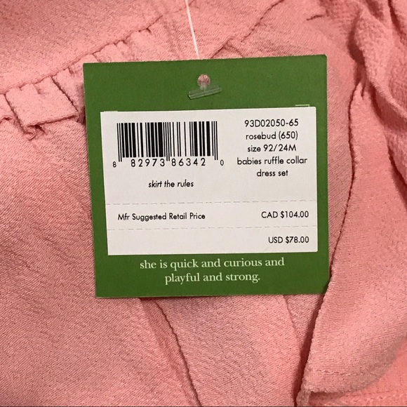 Kate Spade Babies Ruffle Collar Dress Set - Picture 4 of 5